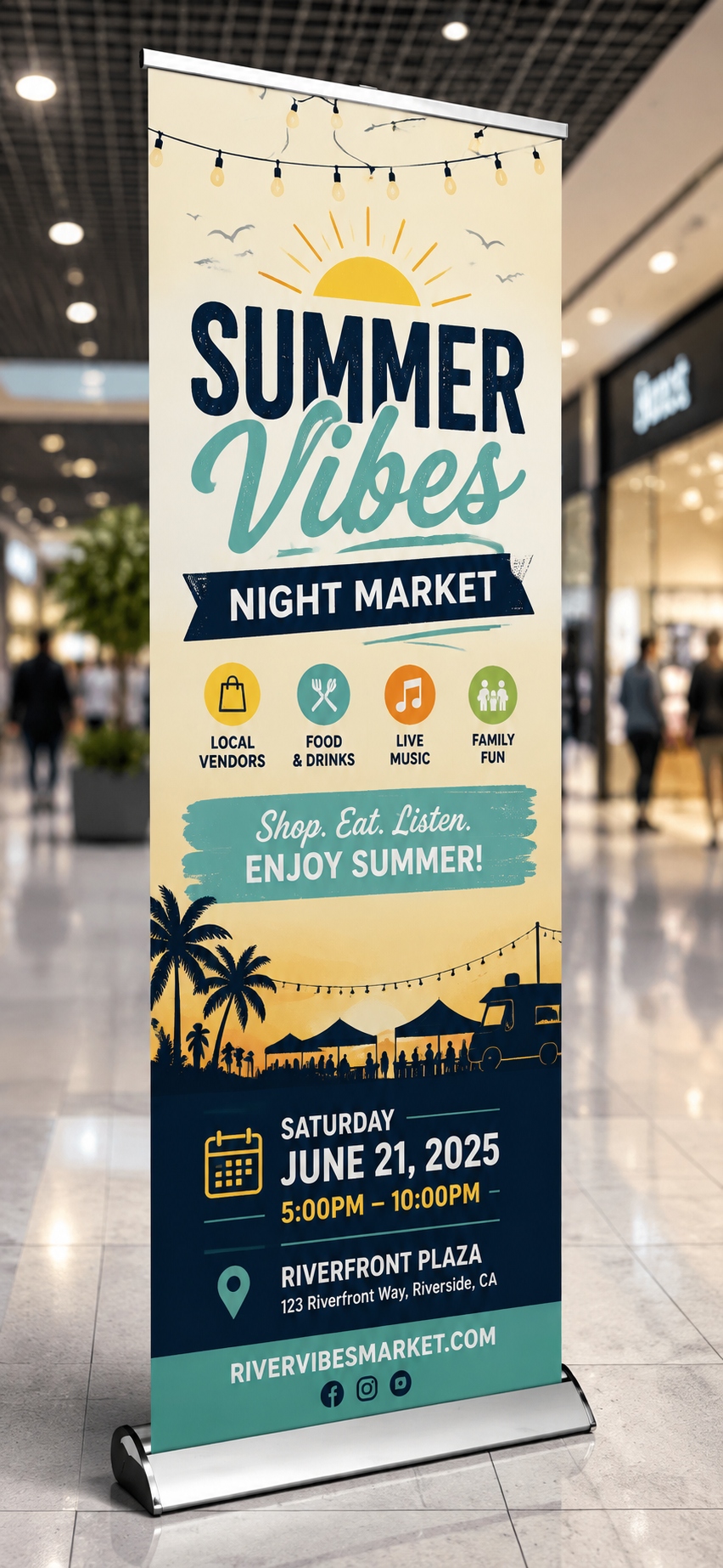 Deluxe Retractable Banner Stand